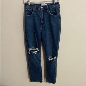 Abercrombie & Fitch Ultra High Rise Ankle Jeans